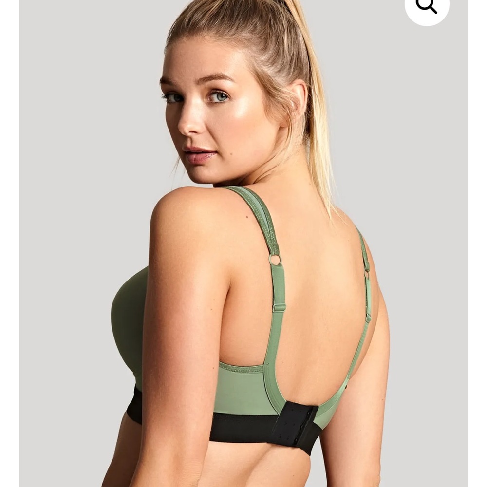 NWOT Panache- Convertible Sports Bra black/khaki- 36F - Picture 4 of 5